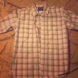 Wrangler Button Up; SZ Youth XL